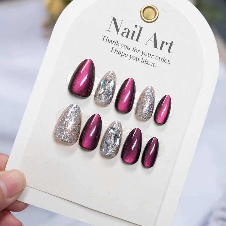 High Shine Press-On Nail Art
