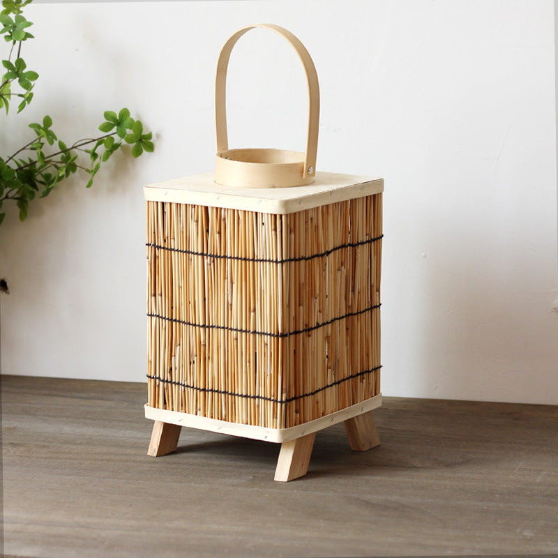 Stylish lantern made of natural materials Kalsten