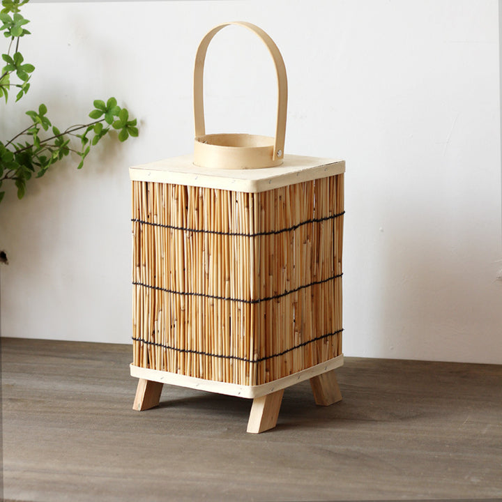 Stylish lantern made of natural materials Kalsten