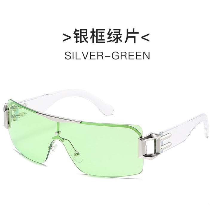 Women futuristic sunglasses with elegant transparent frame Kalsten