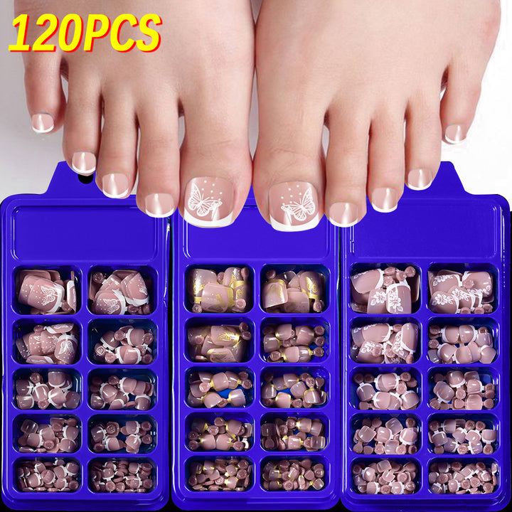 Elegant Butterfly Nail Art Press-On Set