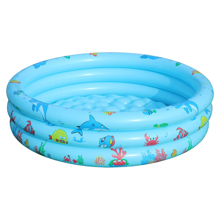 Women inflatable paddling pool with colorful sea design Kalsten
