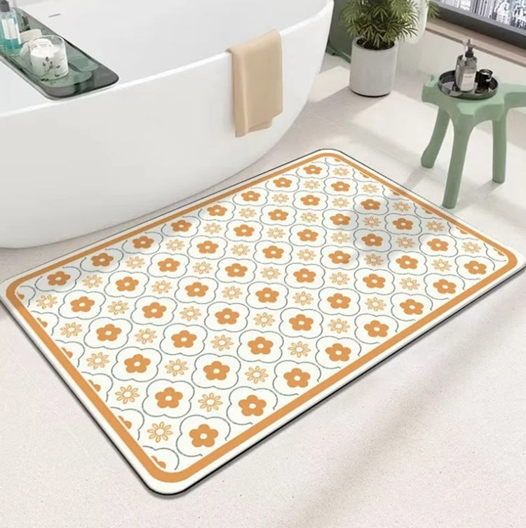 Geometric Patterned Bath Mat Kalsten