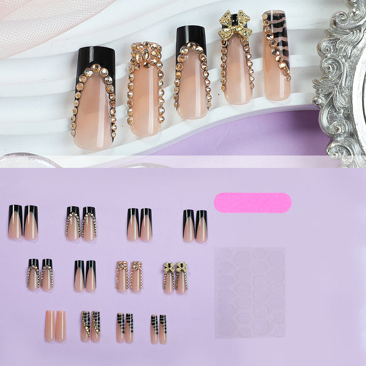 Glamorous High-Gloss Press-On Nail Set Kalsten