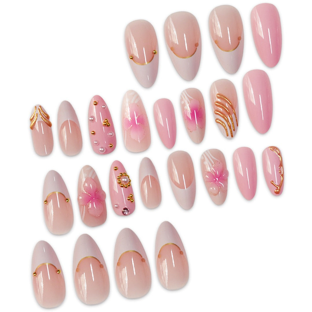 Premium Floral Designer Press-On Nails Kalsten