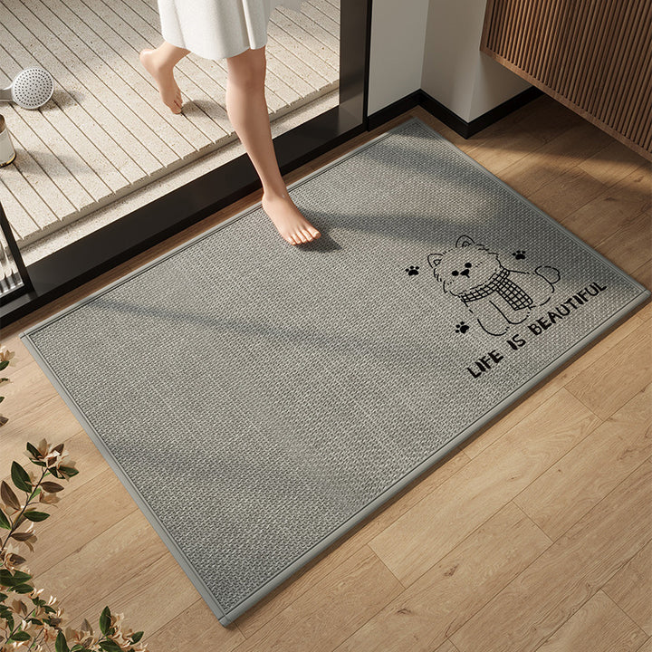 Elegant Modern Bathroom Mat Kalsten