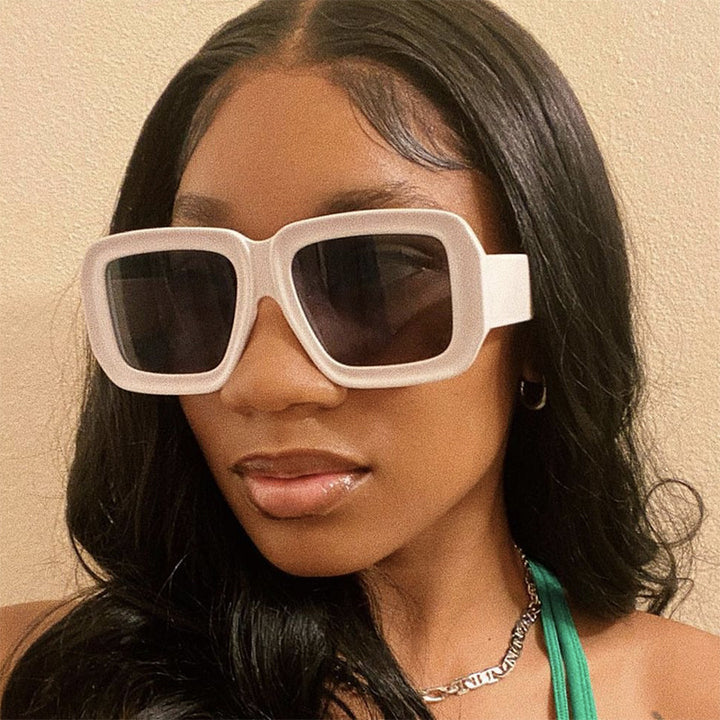 Women's fashionable sunglasses with square design and chic pattern Kalsten