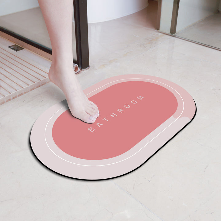 Elegant Floral Bathroom Mat Kalsten