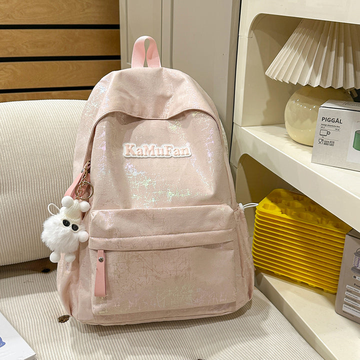 Trendy Casual Backpack with Keychain Kalsten
