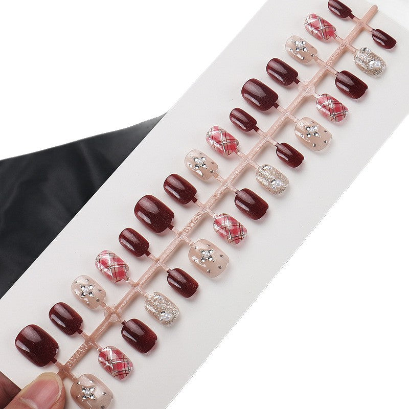 Elegant Decorative Nail Art Set with Jewel Accents Kalsten