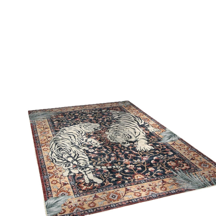 Artistic Tiger Print Area Rug Kalsten
