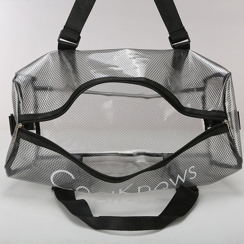 Transparent Mesh Sports Duffel Bag Kalsten