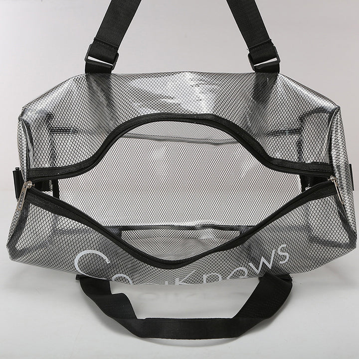 Transparent Mesh Sports Duffel Bag Kalsten