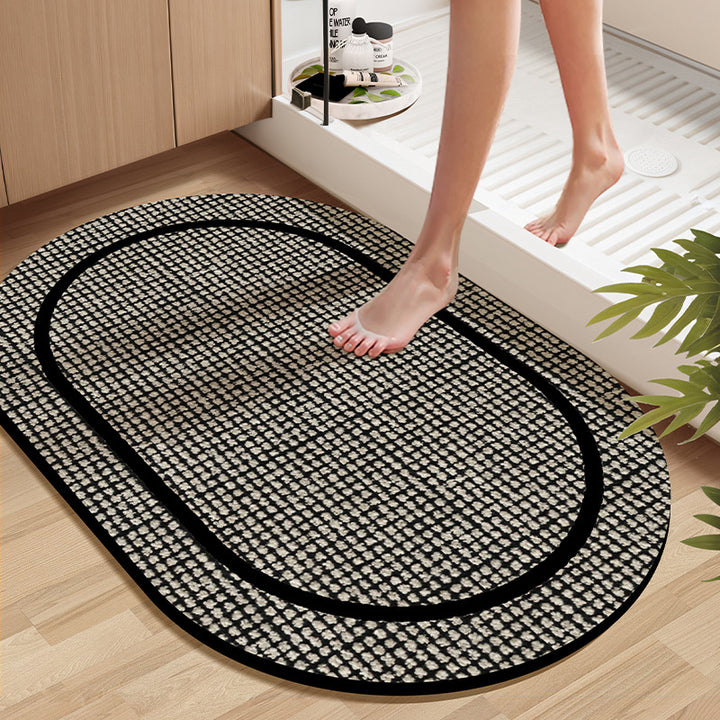 Soft Textured Bathroom Rug Kalsten