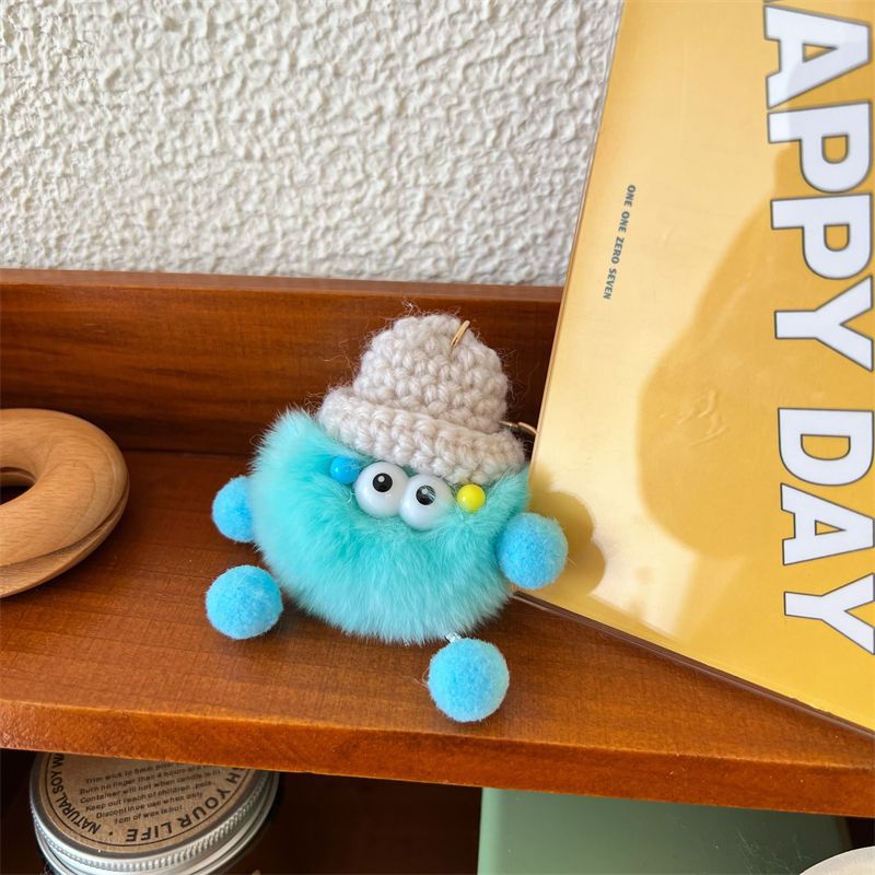 Playful Fuzzy Character Keychain Kalsten