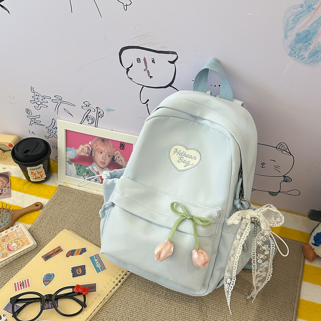 Floral-Embellished Casual Backpack Kalsten