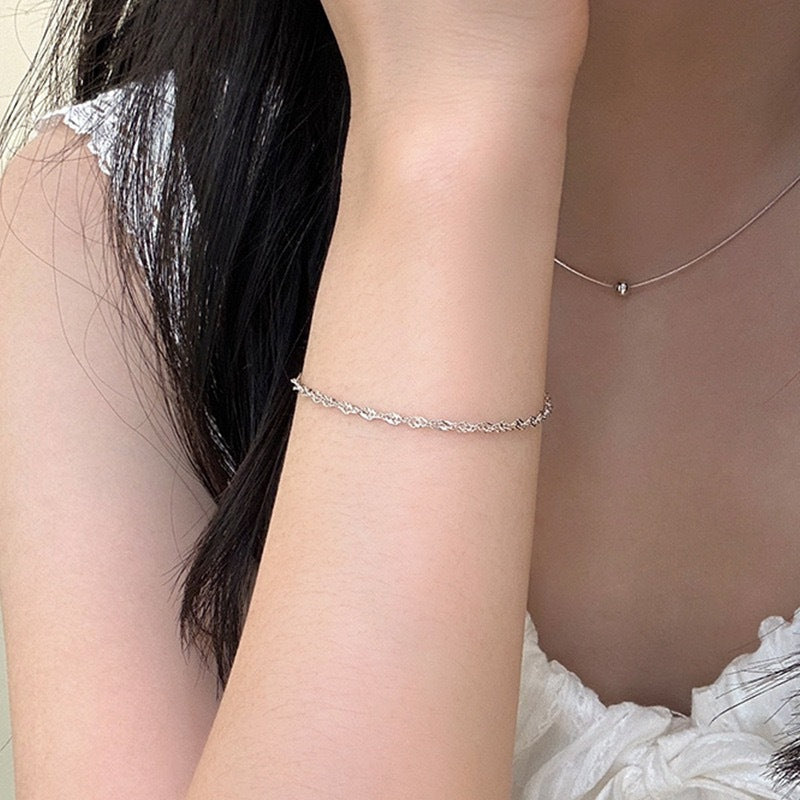 Elegant Twisted Gold Chain Bracelet Kalsten