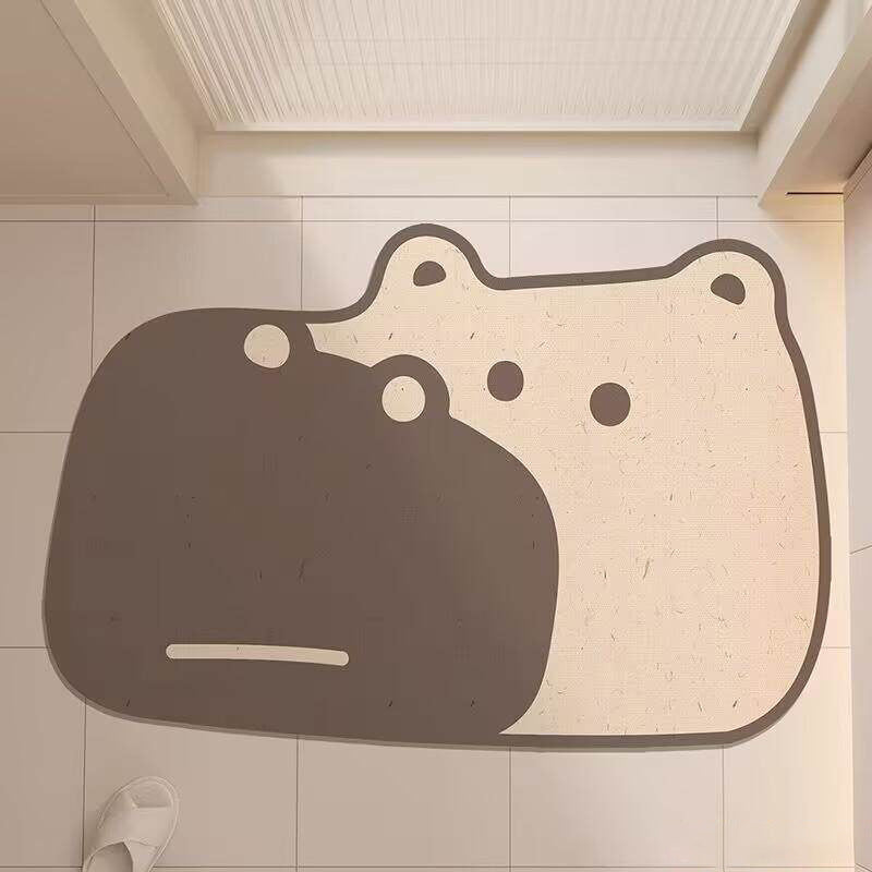 Cute Animal-Themed Bathroom Mat