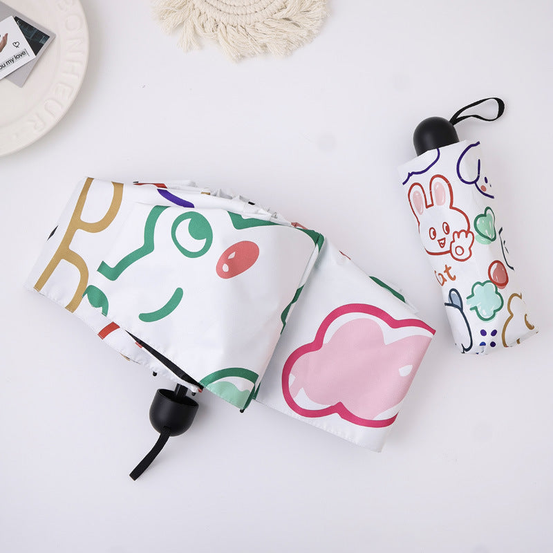 Women's Folding Umbrella with Creative Animal Design Kalsten