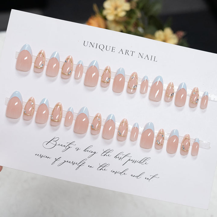 Artistic French Tip Nail Art