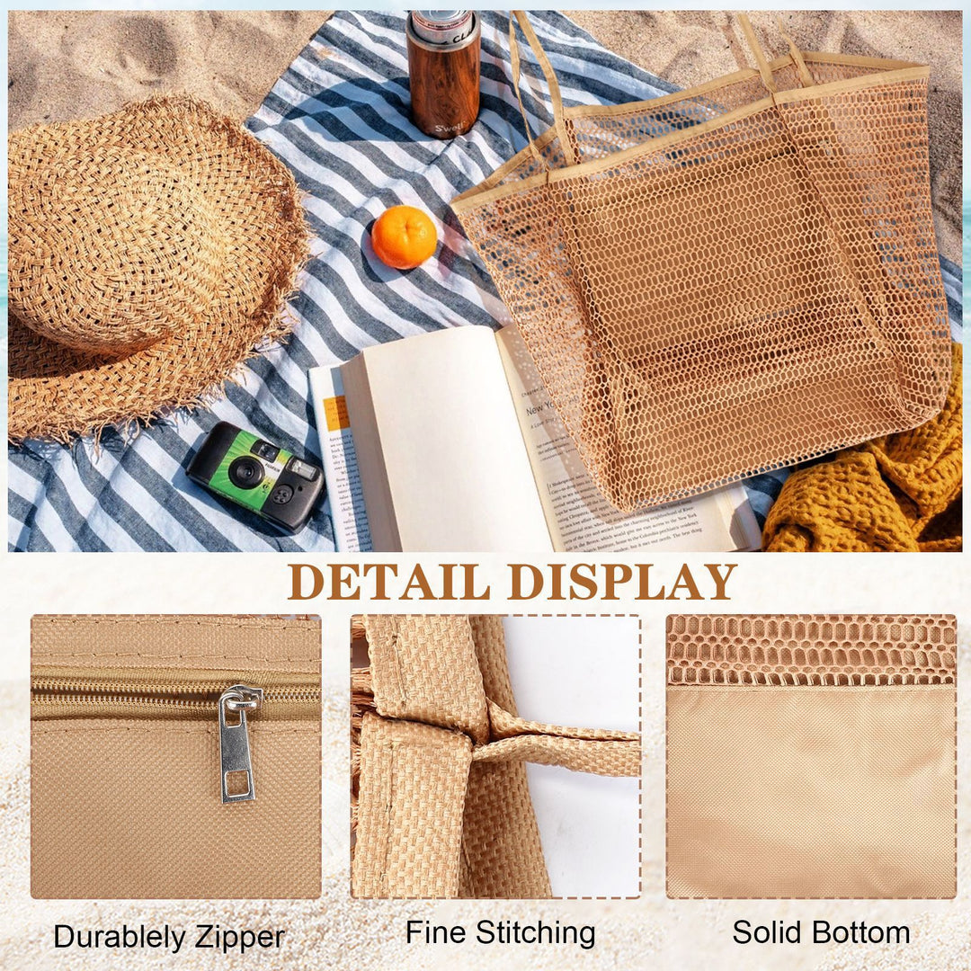 Beach bag in airy mesh design Kalsten
