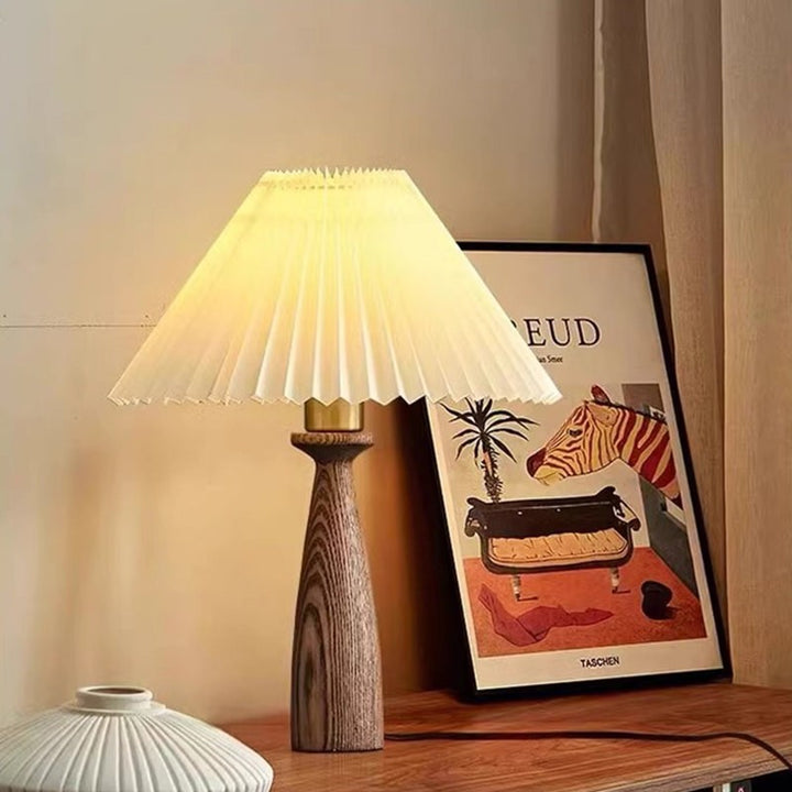 Modern Minimalist Table Lamp with Unique Textured Shade