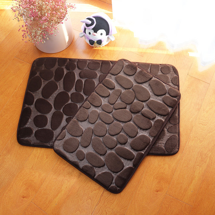 Cushioned Pebble Design Bath Mat Kalsten