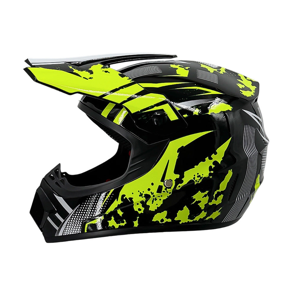 full-face motocross helmet with extended visor and reinforced chin guard Kalsten