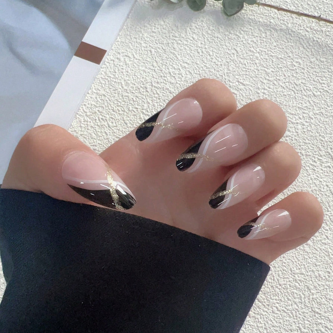 Artistic French Tip Nail Art