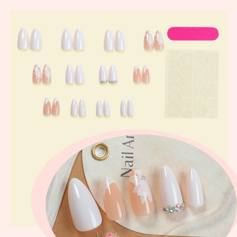 Premium Floral Designed Press-On Nail Set Kalsten