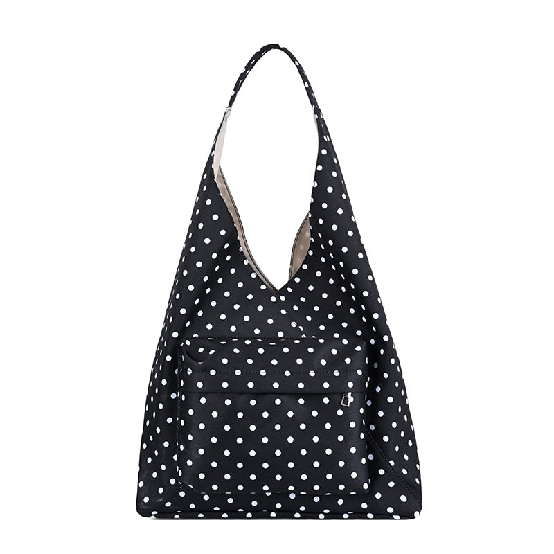 Polka Dot Hobo Tote Bag