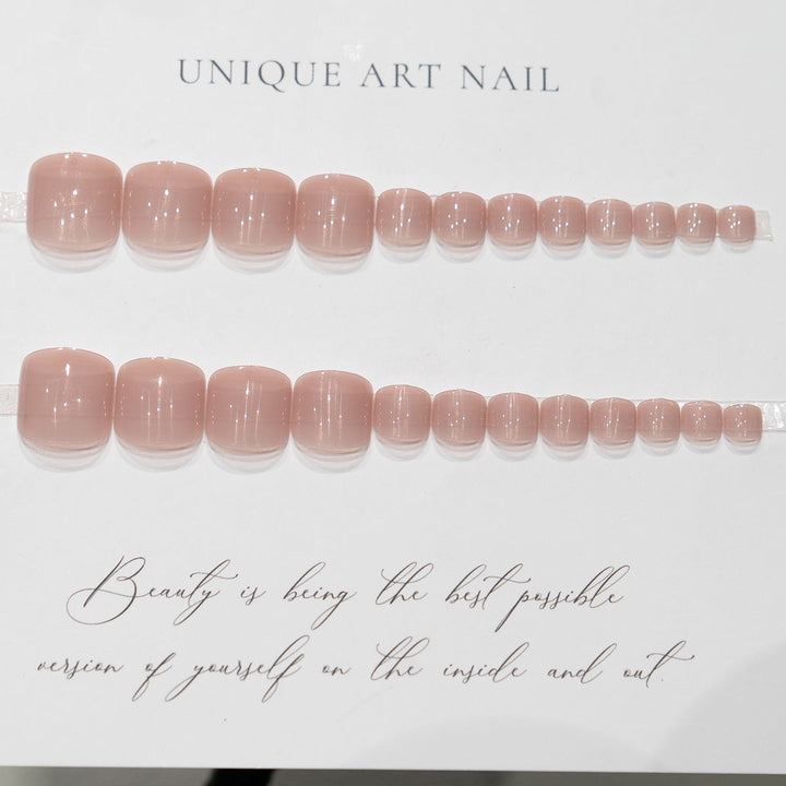 Glossy Pedicure Nail Art  1791110706
