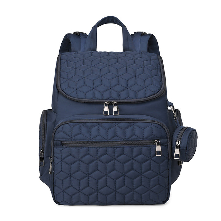 Quilted Multi-Compartment Backpack Kalsten