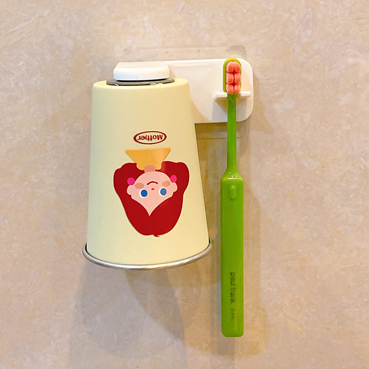 Wall-mounted toothbrush holder with playful design Kalsten