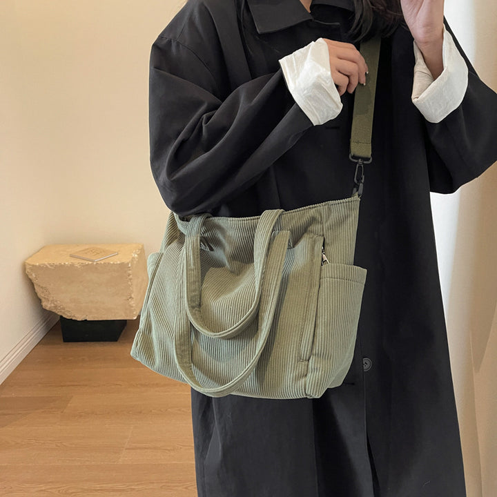 Textured Multi-Pocket Travel Tote Kalsten