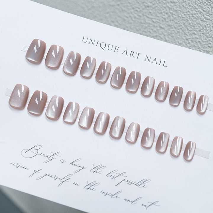 Glossy Short Press-On Nail Set