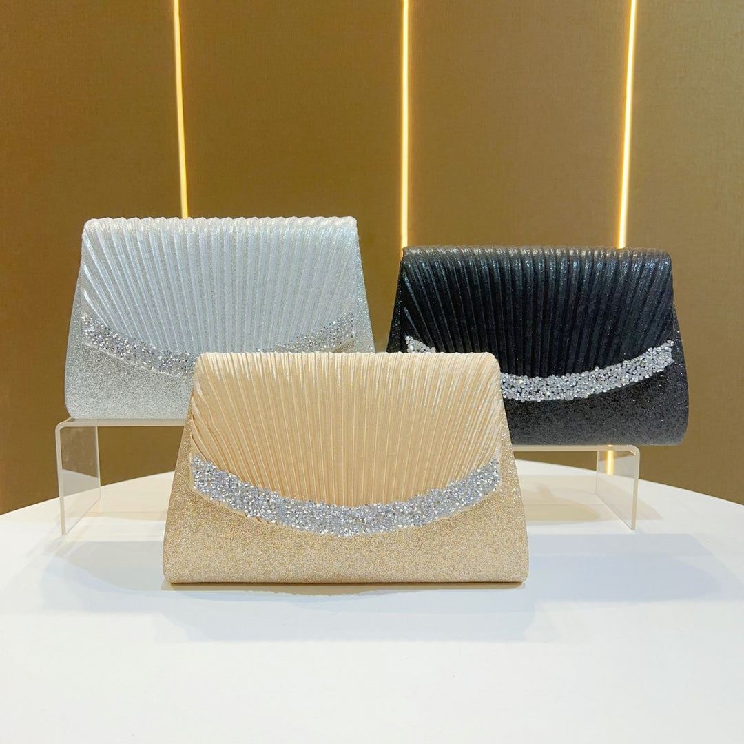 Elegant Pleated Evening Clutch