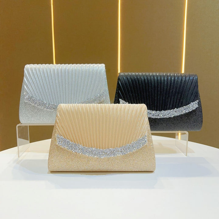 Elegant Pleated Evening Clutch
