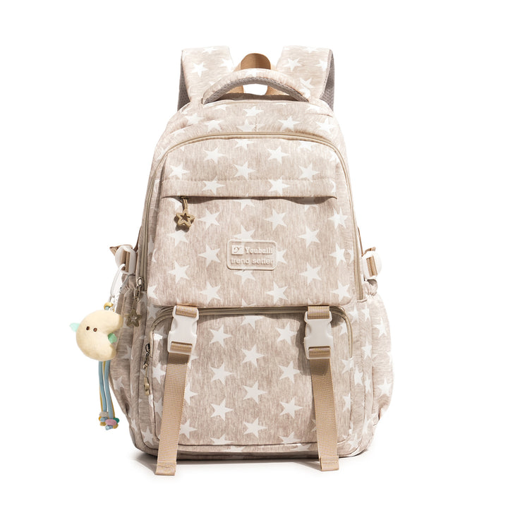 Stylish Star-Embellished Casual Backpack Kalsten