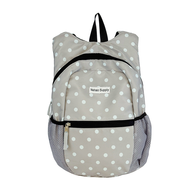 Playful Polka Dot Patterned Backpack Kalsten