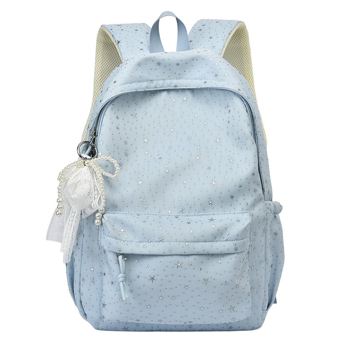 Elegant backpack with glittering stars and practical compartments Kalsten