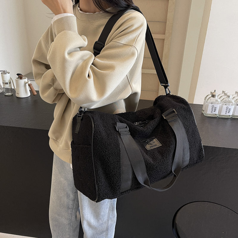 Cozy Fleece Travel Duffel Bag Kalsten
