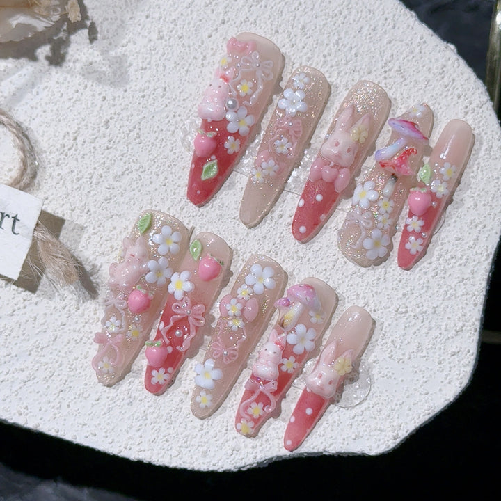 Whimsical Themed Acrylic Nail Art Set