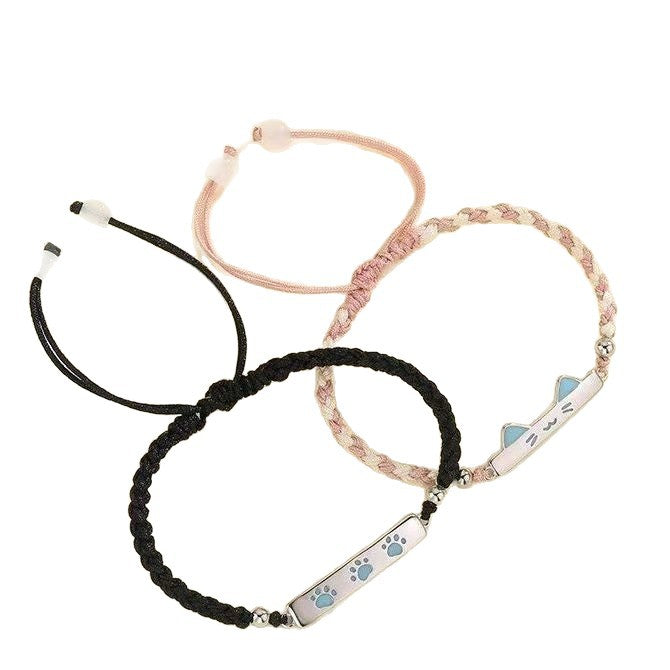 Cute Cat-Themed Charm Bracelet Kalsten