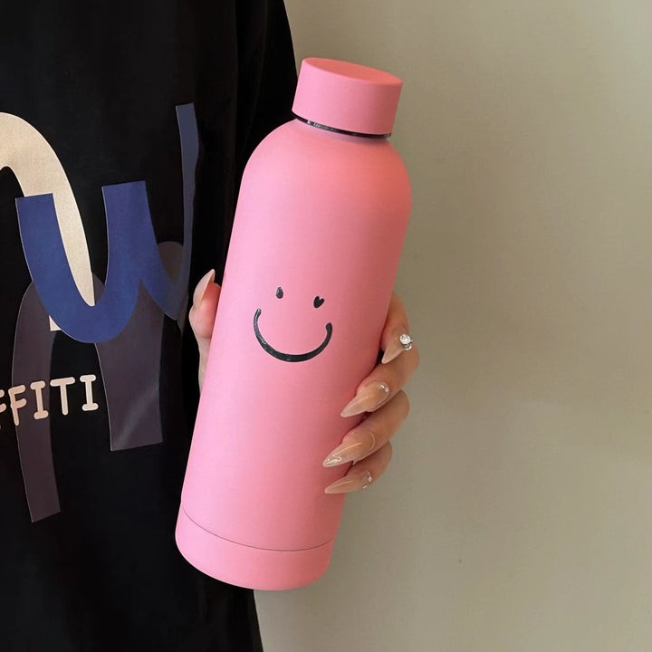 Ladies insulated bottle with cheerful smiley motif Kalsten