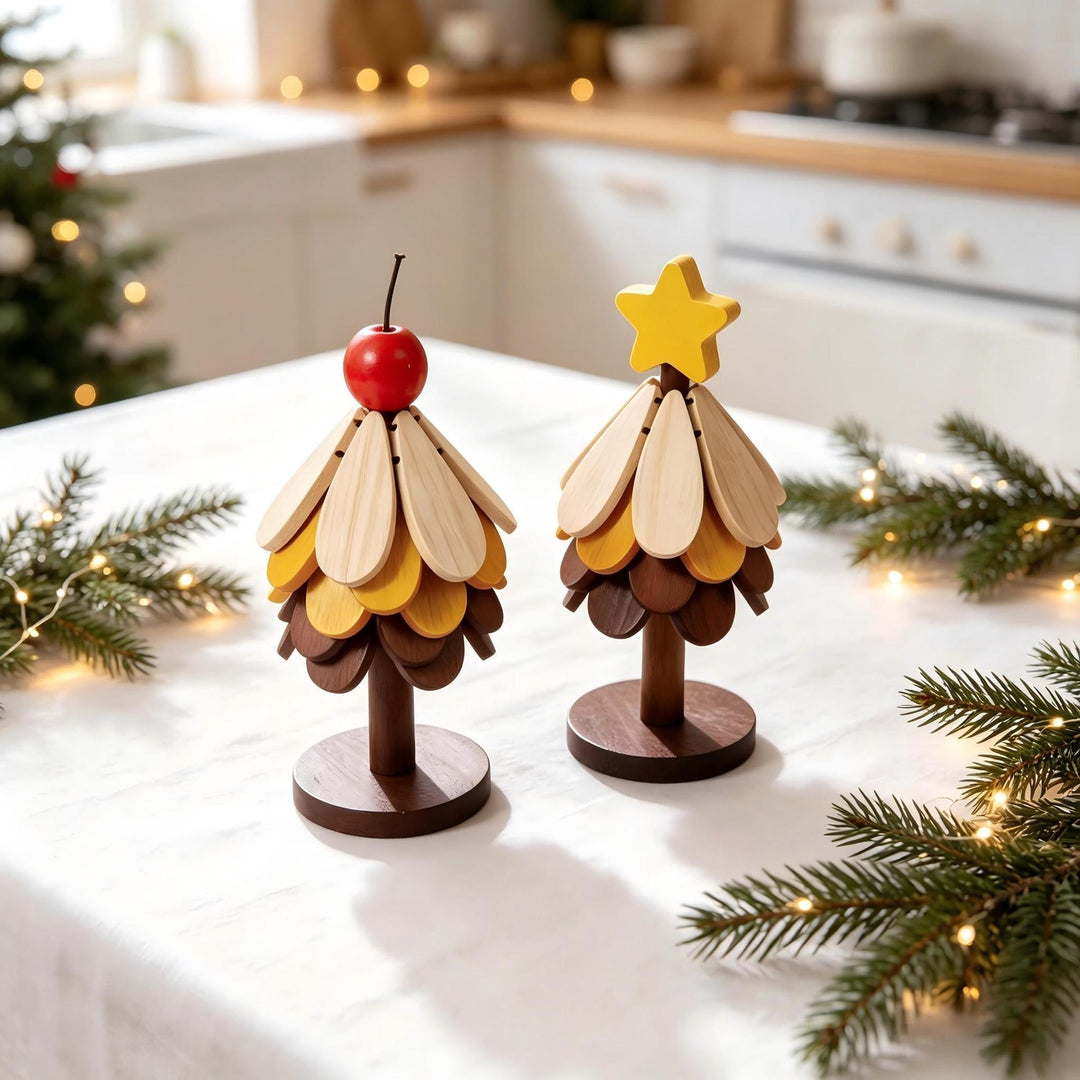 Decorative wooden tree figure