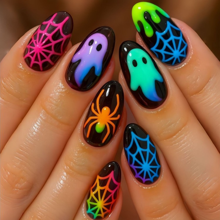 Halloween-Themed Nail Art Set Kalsten