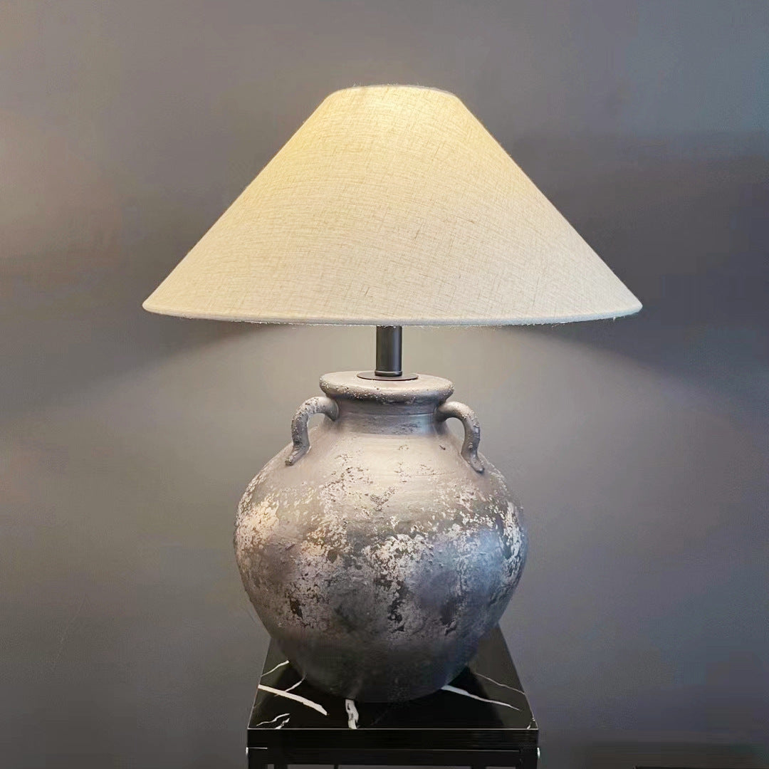 Decorative Table Lamp with Unique Ceramic Base