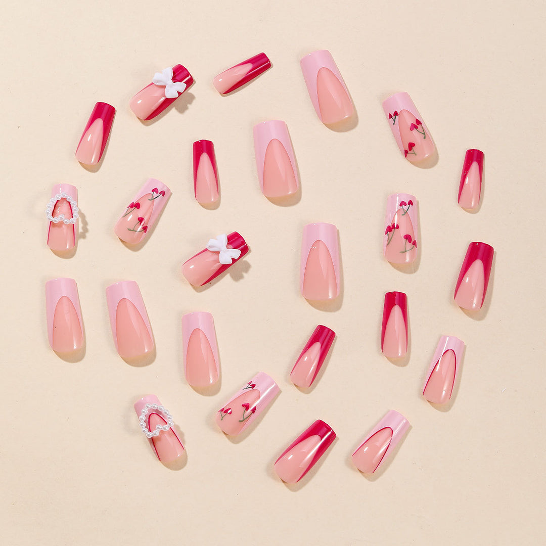 Decorative 3D Heart Nail Art Extensions Kalsten