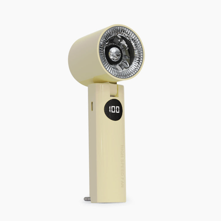 Women's Portable High-Speed Hand Fan with Digital Speed Display Kalsten